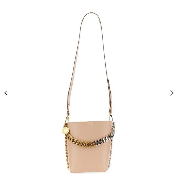 Stella McCartney Frayme Bucket Bag in Nude - Picture 2 of 10